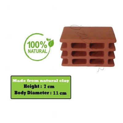 Seramik Karides Ve Vatoz Saklanma Tuğlası 11x7x6,5cm