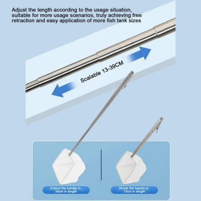 Teleskopik Karides Ve Balık Kepçesi