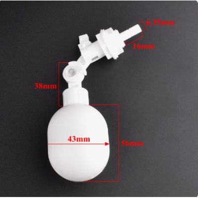 3/8 "Mini plastik şamandıra (1Adet)